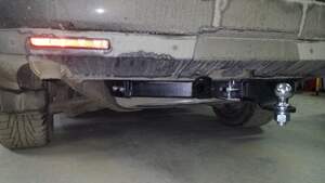 Фаркоп Land Rover Discovery III, IV 2004-2017, Land Rover Range Rover Sport 2006-2013 съемное крепление шара под американский квадрат