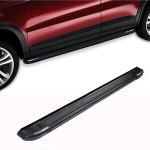 Пороги-подножки RAINBOW BLACK для MAZDA BT 50 2012-н.в. (алюминий+пластик) от ERKUL Пороги-подножки RAINBOW BLACK для MAZDA BT 50 2012-н.в. (алюминий+пластик) от ERKUL