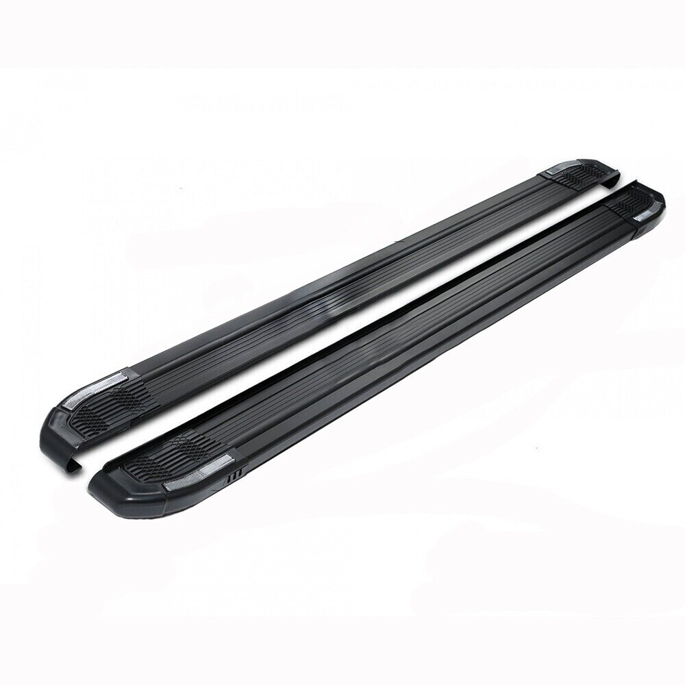 Пороги-подножки RAINBOW BLACK для SSYANG YONG ACTYON SPORT(алюминий+пластик) от ERKUL Пороги-подножки RAINBOW BLACK для SSYANG YONG ACTYON SPORT(алюминий+пластик) от ERKUL