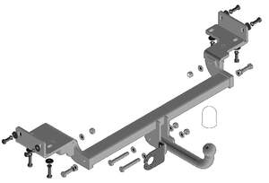 Фаркоп «Motodor» Kia Sportage дорестайл 2016-2018 крепление шара на двух болтах Фаркоп «Motodor» Kia Sportage дорестайл 2016-2018 крепление шара на двух болтах