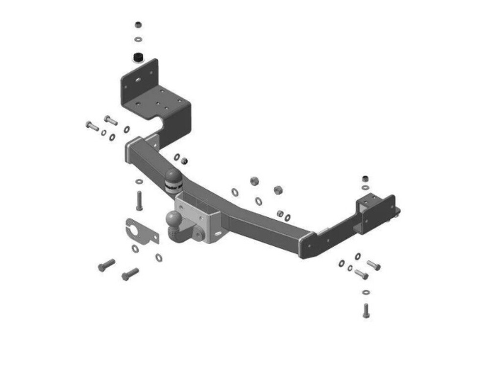 Фаркоп «Motodor» Mitsubishi Pajero Sport II 2008-2016, Pajero Sport III 2016- Фаркоп «Motodor» Mitsubishi Pajero Sport II 2008-2016, Pajero Sport III 2016-