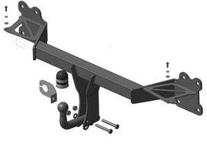 Фаркоп «Motodor» Volkswagen Touareg 2018- крепление шара на двух болтах