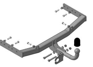 Фаркоп «Motodor» c нержавеющей накладкой Toyota Land Cruiser 200 (2007-2021) Фаркоп «Motodor» c нержавеющей накладкой Toyota Land Cruiser 200 (2007-2021)
