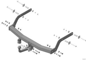Фаркоп «Motodor» Renault Arkana 2019- крепление шара на двух болтах Фаркоп «Motodor» Renault Arkana 2019- крепление шара на двух болтах