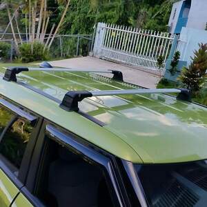 Багажные поперечины в штатные места KIA Soul III (2019-н.в.) без рейлингов, серебристые Багажные поперечины в штатные места KIA Soul III (2019-н.в.) без рейлингов, серебристые