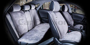 Комплект Накидок «CITY PLUS» темно серый/темно серый 22476