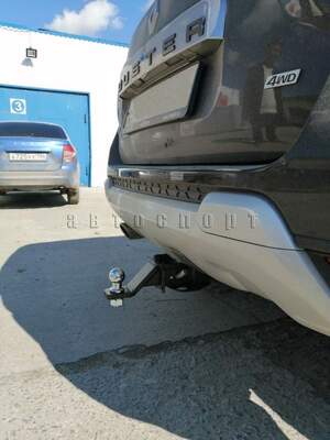 Фаркоп Renault Duster 2010-2021, Nissan Terrano 2014-, Renault Kaptur 2016- съемное крепление шара под американский квадрат