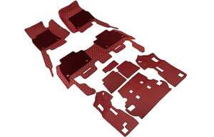 Ковры салона для Toyota LC 150 Prado 2009н.в. эко-кожа бордовый/шов бежевый Ковры салона для Toyota LC 150 Prado 2009н.в. эко-кожа бордовый/шов бежевый