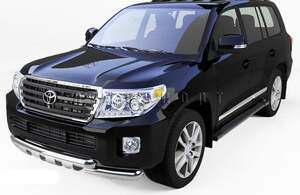 Защита переднего бампера Toyota Land Cruiser 200 (1рест. 2012-2015)(кроме Executive, Excalibur)d76 Защита переднего бампера Toyota Land Cruiser 200 (1рест. 2012-2015)(кроме Executive, Excalibur)d76