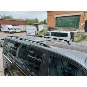 Рейлинги «CROWN» продольные FORD TRANSIT/TOURNEO CUSTOM 2012-н.в. дл.база silver