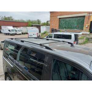 Рейлинги «CROWN» продольные FORD TRANSIT/TOURNEO CUSTOM 2012-н.в. кор. База silver