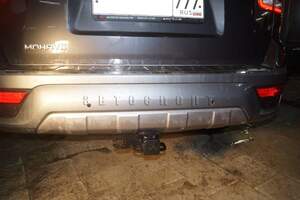 Быстросъемный фаркоп «Бизон» профиль 50х50 для KIA Mohave 2017-н.в.