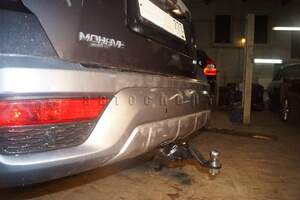 Быстросъемный фаркоп «Бизон» профиль 50х50 для KIA Mohave 2017-н.в.