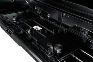 Бокс на крышу SOTRA Altro 460.ND 185x80x41 460л черный матовый с двухсторонним открытием.ST 02-00097