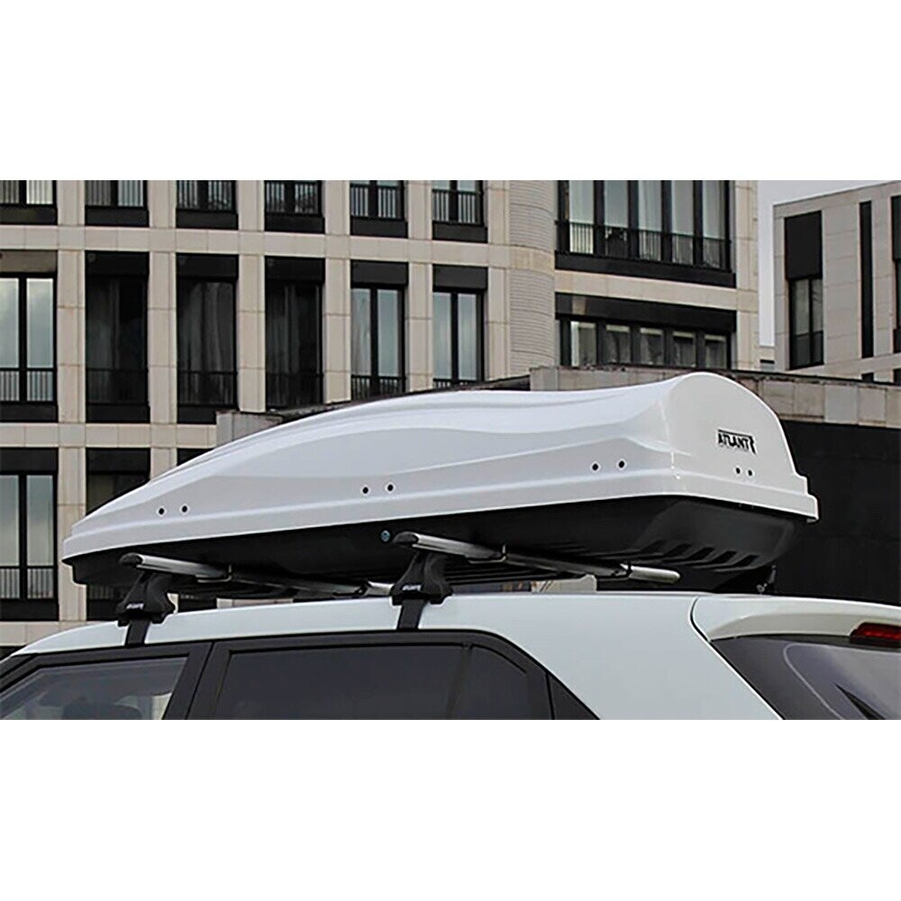 Бокс Atlant Diamond 350л 135х80х40 см, двухстороннее открывание белый глянцевый Бокс Atlant Diamond 350л 135х80х40 см, двухстороннее открывание белый глянцевый