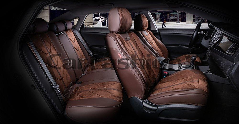 Комплект каркасных чехлов 5D «START PLUS» кофе/кофе/кофе 22297 Комплект каркасных чехлов 5D «START PLUS» кофе/кофе/кофе 22297