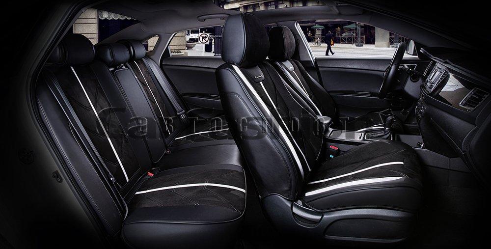 Комплект каркасных чехлов 5D «START PLUS» черный/черный/белый 22134 Комплект каркасных чехлов 5D «START PLUS» черный/черный/белый 22134