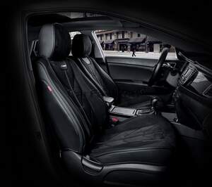 Каркасные чехлы фронт 5D «START» черный/черный/черный 21065