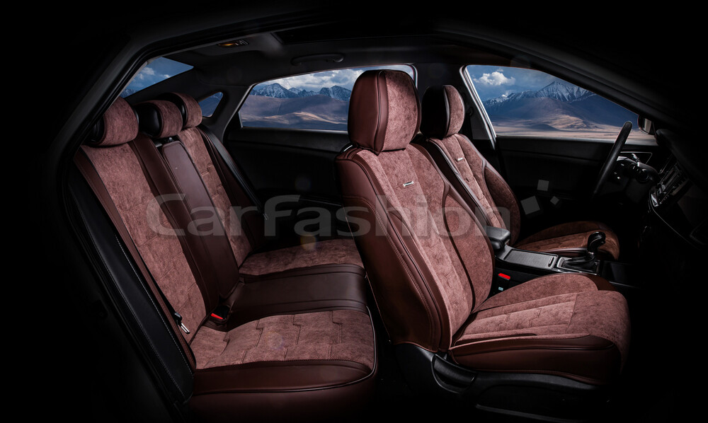 Комплект каркасных чехлов 5D «SMART PLUS» кофе/кофе/кофе 22268 Комплект каркасных чехлов 5D «SMART PLUS» кофе/кофе/кофе 22268