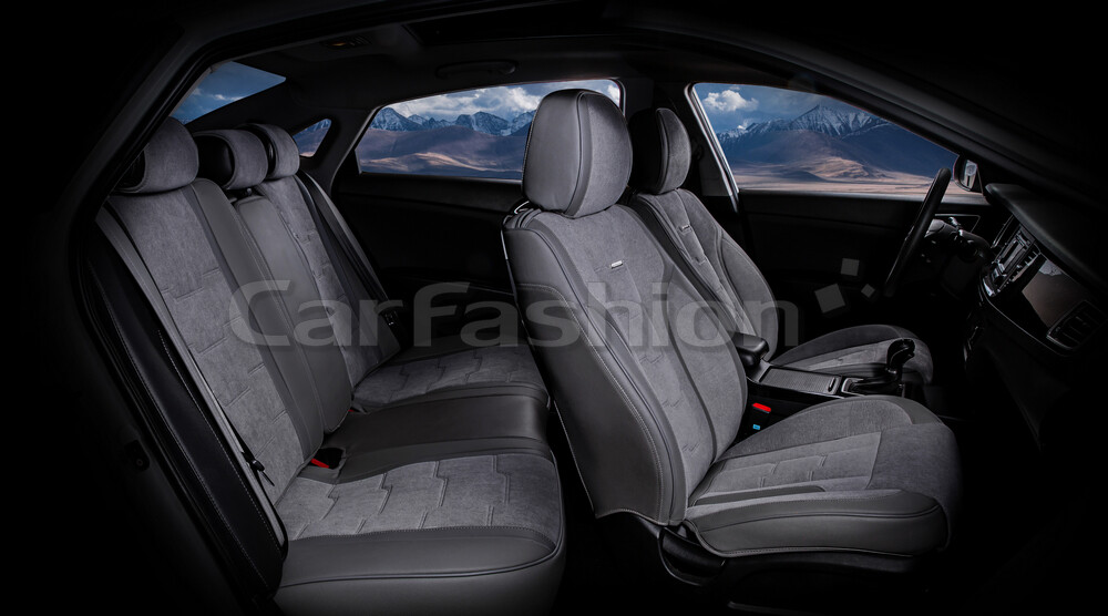 Комплект каркасных чехлов 5D «SMART PLUS» серый/серый/серый 22257 Комплект каркасных чехлов 5D «SMART PLUS» серый/серый/серый 22257