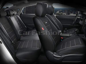 Комплект каркасных чехлов 5D «MAYER PLUS» черный/черный/серый (22553) 27002