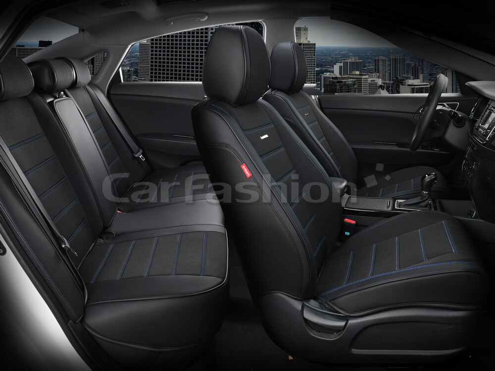 Комплект каркасных чехлов 5D «MAYER PLUS» черный/черный/синий (22555) 27004 Комплект каркасных чехлов 5D «MAYER PLUS» черный/черный/синий (22555) 27004