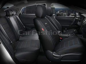 Комплект каркасных чехлов 5D «MAYER PLUS» черный/черный/синий (22555) 27004