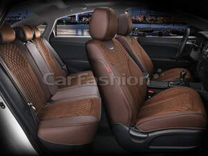 Комплект каркасных чехлов 5D «SHELL PLUS» кофе/кофе/кофе 22517