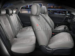 Комплект каркасных чехлов 5D «SHELL PLUS» св.серый/св.серый/св.серый 22518