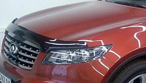 Дефлектор для капота (отбойник) INFINITI  FX35 45   (2003-2008) "VIP-Tuning"