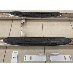 Пороги трубы с накладками d70 мм для FORD RANGER II 2008-н.в.