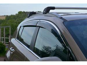 Дефлекторы окон накл. VW TERAMONT/ATLAS (2018-) «ALVI-STYLE» нерж.молдинг