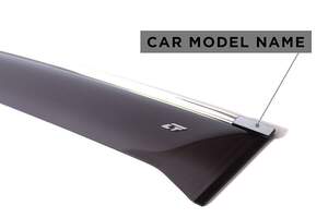 Дефлекторы окон накладные VW POLO VI (2020-) седан «КОБРА Тюнинг» хром.молдинг