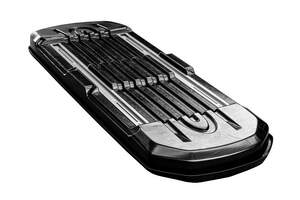 Бокс LUX IRBIS 206 серый металлик 470L с двустор. откр. (2060х750х360) арт. 794218