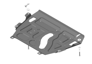 Усиленная защита картера двигателя, КПП (2 мм, сталь) для Toyota RAV4 (2013-2019)