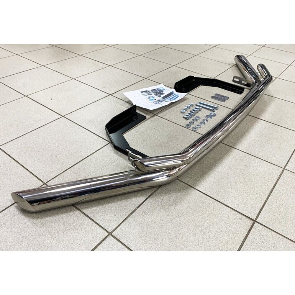 Защита переднего бампера TOYOTA HILUX (2015-2020) двойная d70/42 Защита переднего бампера TOYOTA HILUX (2015-2020) двойная d70/42