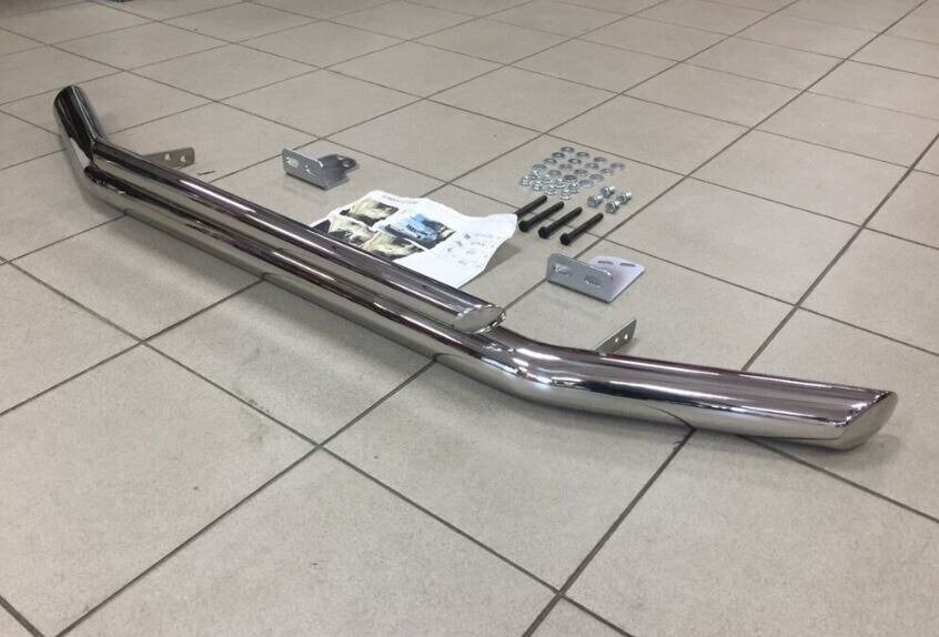 Защита переднего бампера TOYOTA LAND CRUISER 120 (2002-2009) двойная d70/42 Защита переднего бампера TOYOTA LAND CRUISER 120 (2002-2009) двойная d70/42