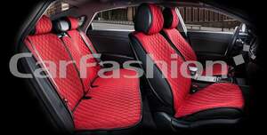 Комплект Накидок «CROWN» красный/черный/красный 22630