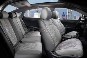 Комплект каркасных чехлов 5D «DIAMOND PLUS» т.серый/т.серый/серый 27034