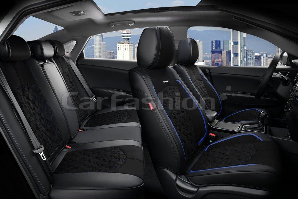 Комплект каркасных чехлов 5D «DIAMOND PLUS» черный/черный/синий 27031 Комплект каркасных чехлов 5D «DIAMOND PLUS» черный/черный/синий 27031