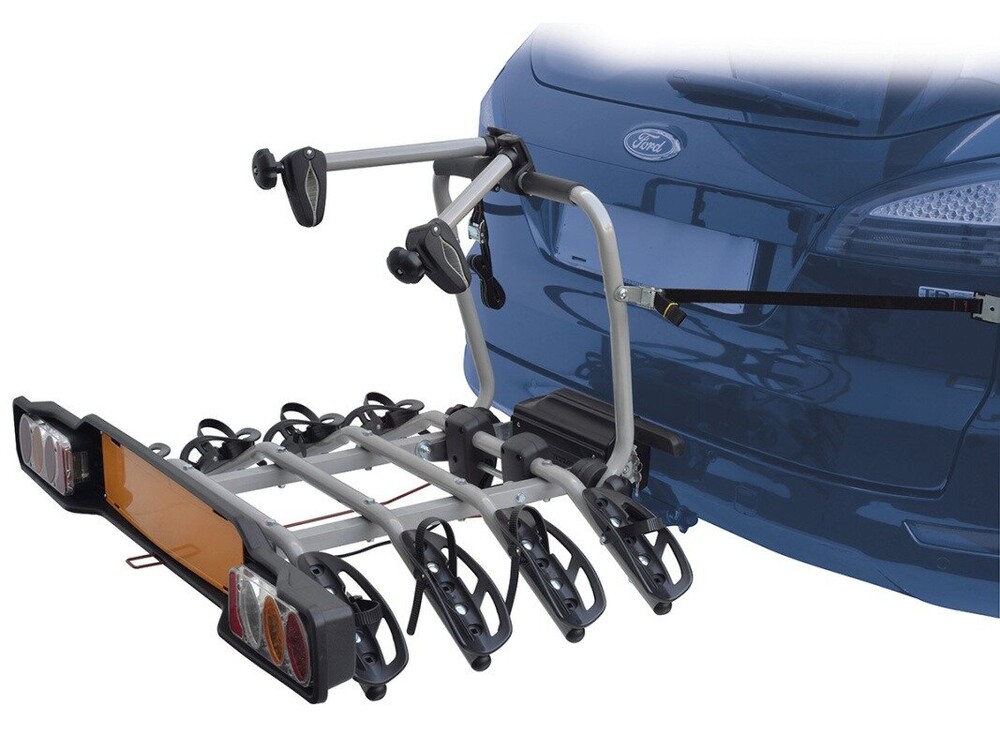 Крепление велосипеда на фаркоп PERUZZO PARMA для 4-х велосипедов, сталь/цвет серый Крепление велосипеда на фаркоп PERUZZO PARMA для 4-х велосипедов, сталь/цвет серый