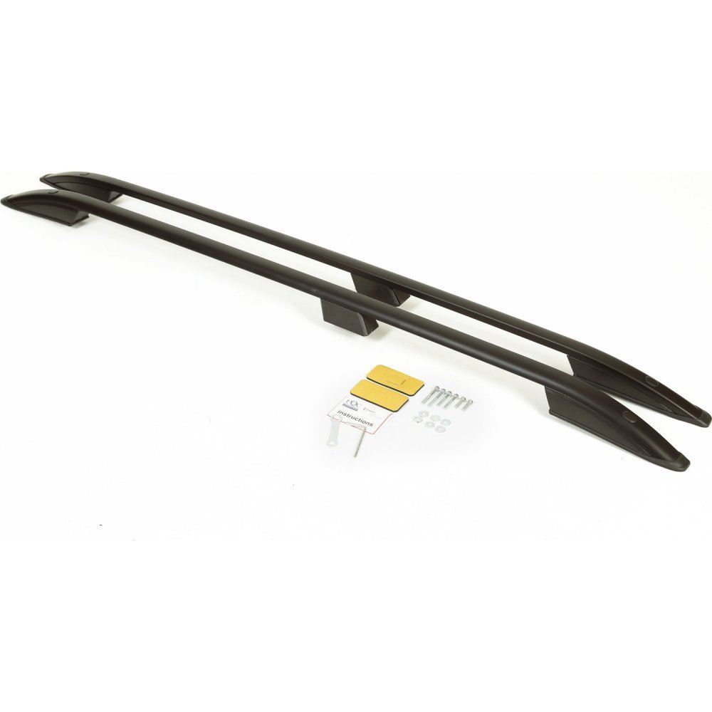 Рейлинги «SKYPORT» продольные FORD TRANSIT/TOURNEO CUSTOM 2012-н.в. кор. база черные Рейлинги «SKYPORT» продольные FORD TRANSIT/TOURNEO CUSTOM 2012-н.в. кор. база черные