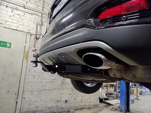 Фаркоп Kia Sorento Prime 2015-2020, Hyundai Santa Fe 2018-2021 съемное крепление шара под американский квадрат