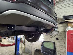 Фаркоп Kia Sorento Prime 2015-2020, Hyundai Santa Fe 2018-2021 съемное крепление шара под американский квадрат