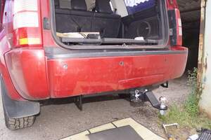 Быстросъемный фаркоп «Бизон» профиль 50х50 для Jeep cherokee KK / Dodge Nitro