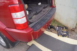 Быстросъемный фаркоп «Бизон» профиль 50х50 для Jeep cherokee KK / Dodge Nitro