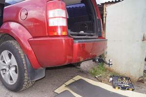 Быстросъемный фаркоп «Бизон» профиль 50х50 для Jeep cherokee KK / Dodge Nitro