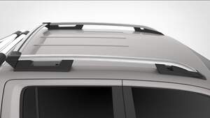 Рейлинги продольные Nissan NAVARA D23 (2014-н.в.) (с поперечиной) FALCON silver