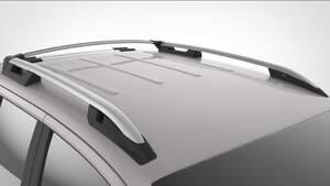 Рейлинги продольные Nissan NAVARA D23 (2014-н.в.) (с поперечиной) FALCON silver