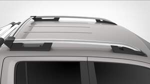 Рейлинги продольные VOLKSWAGEN AMAROK (2010-н.в.) (с поперечиной) FALCON silver